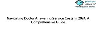 Navigating Doctor Answering Service Costs In 2024 A Comprehensive Guide - Télécharger - 4shared  - medical answering service