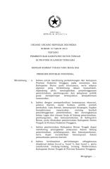UU Nomor 15 Tahun 2014 (PEMBENTUKAN KABUPATEN BUTON TENGAH DI PROVINSI SULAWESI TENGGARA).pdf