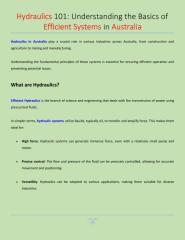 Hydraulics 101 Understanding the Basics of Efficient Systems in Australia.pdf