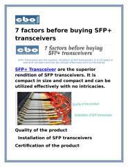 7 factors before buying SFP+ transceivers.docx