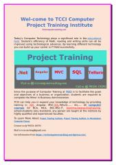 Wel-come to TCCI Computer Project Training Institute.doc
