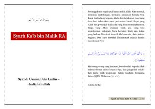 (2) Syaikh Usamah Bin Laden - Syarah hadits Ka'ab Bin Malik.pdf